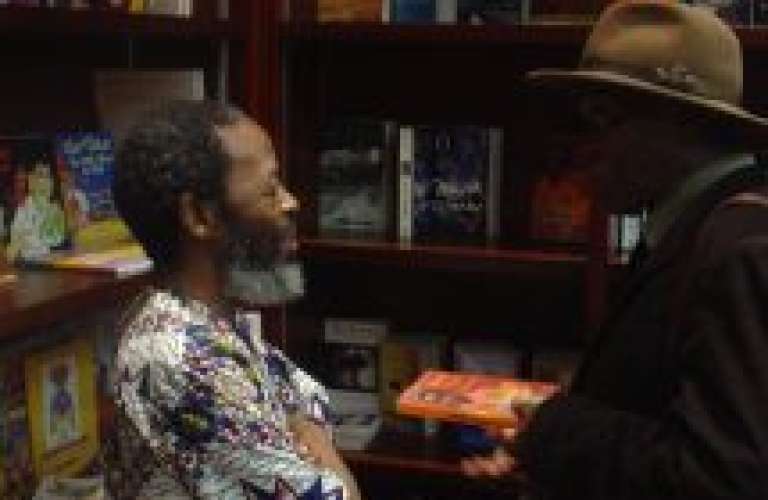 Keorapetse Kgositsile with Lewis Nkosi